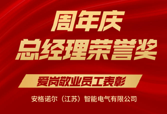 安格诺尔周年庆总经理荣誉奖：爱岗敬业员工表彰